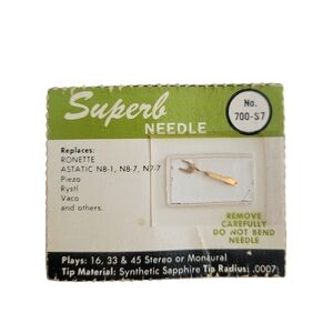 SUPERB NEEDLE for ASTATIC N8 Astatic N8-1 Astatic N8-1d Astatic N7-1D 700-s1